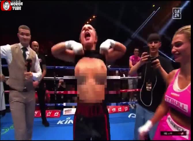 Video :After winning her battle, Boxer flaunts her breasts
